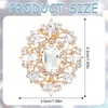 image:imageGold Crystal Brooch Champagne Gold Small Brooches Pin for Women Vintage Diamante Elegant Brooches for Clothes Sweater Coat Scarves Dress Wedding BridalWhite Gold