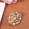 image:imageGold Crystal Brooch Champagne Gold Small Brooches Pin for Women Vintage Diamante Elegant Brooches for Clothes Sweater Coat Scarves Dress Wedding BridalWhite Gold