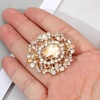 image:imageGold Crystal Brooch Champagne Gold Small Brooches Pin for Women Vintage Diamante Elegant Brooches for Clothes Sweater Coat Scarves Dress Wedding BridalGold