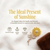 image:imageGold Tone Sunflower Brooch Pin for Women Rhinestone Crystal Flower Brooch Elegant Floral Jewelry Pin for Dresses Scarves Coats Hats Bags Wedding Party Gifts