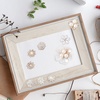 image:imageHINZIC 45pcs Rhinestone Pearl Buttons 9 Styles Flat Back Faux Pearl ButtonGold Silver 40pcs 10style