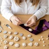image:imageHINZIC 45pcs Rhinestone Pearl Buttons 9 Styles Flat Back Faux Pearl ButtonPearl Rose Gold 45pcs 9styles