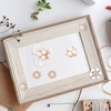 image:imageHINZIC 45pcs Rhinestone Pearl Buttons 9 Styles Flat Back Faux Pearl ButtonSILVER GOLD 14pcs 7styles