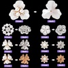 image:imageHINZIC 45pcs Rhinestone Pearl Buttons 9 Styles Flat Back Faux Pearl ButtonSILVER GOLD 14pcs 7styles