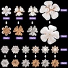 image:imageHINZIC 45pcs Rhinestone Pearl Buttons 9 Styles Flat Back Faux Pearl ButtonSilver Gold 20pcs 10styles
