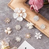 image:imageHINZIC 45pcs Rhinestone Pearl Buttons 9 Styles Flat Back Faux Pearl ButtonSilver Gold 20pcs 10styles