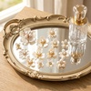 image:imageHINZIC 45pcs Rhinestone Pearl Buttons 9 Styles Flat Back Faux Pearl ButtonWhite 14Pcs 14 styles