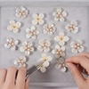 image:imageHINZIC 45pcs Rhinestone Pearl Buttons 9 Styles Flat Back Faux Pearl Buttonwhite 24pcs 7style