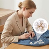 image:imageHINZIC 45pcs Rhinestone Pearl Buttons 9 Styles Flat Back Faux Pearl Buttonwhite 24pcs 7style