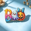 image:imageHalloween Ghost Brooches Pins Costume JewelryBlack  Pink  Gold