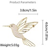 image:imageHollow Hummingbird Brooch Pin for Women CZ Rhinestone Animal Bird Lapel Pins Flying Birdie Statement Fashion Brooches Scarf Buckle Bag Clip Badge Dress Sweater Accessory Jewelry