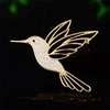 image:imageHollow Hummingbird Brooch Pin for Women CZ Rhinestone Animal Bird Lapel Pins Flying Birdie Statement Fashion Brooches Scarf Buckle Bag Clip Badge Dress Sweater Accessory Jewelry