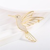 image:imageHollow Hummingbird Brooch Pin for Women CZ Rhinestone Animal Bird Lapel Pins Flying Birdie Statement Fashion Brooches Scarf Buckle Bag Clip Badge Dress Sweater Accessory Jewelry
