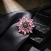 image:imageLarge Crystal Flower Brooch Pin Rhinestone Floral Lapel PinPink