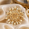 image:imageLarge Crystal Flower Brooch Pin Rhinestone Floral Lapel PinYellow