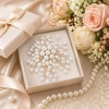 image:imageLarge Pearl Brooch for Women White Oval Flower Pearl Striking Brooch