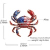 image:imageMALOYANVE Crab Brooch Pin for Women Men Vintage Gold Plated Crab Enamel Lapel Pin Ocean Marine Animal Brooch for Jackets Hats Scarves Bags Gift for Beach LoversAmerican flag 250th Anniversary