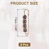 image:imageMECCANIXITY Pearl Brooch Pins Decorative Sweater Safety Pin BroochBlack
