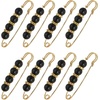 image:imageMECCANIXITY Pearl Brooch Pins Decorative Sweater Safety Pin BroochBlackGold