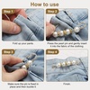 image:imageMECCANIXITY Pearl Brooch Pins Decorative Sweater Safety Pin BroochBlackGold
