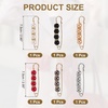 image:imageMECCANIXITY Pearl Brooch Pins Decorative Sweater Safety Pin BroochBlackPearl RedPearl ChampagneWhiteBlackSilver