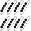 image:imageMECCANIXITY Pearl Brooch Pins Decorative Sweater Safety Pin BroochBlackSilver