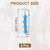 image:imageMECCANIXITY Pearl Brooch Pins Decorative Sweater Safety Pin BroochBright Blue