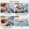 image:imageMECCANIXITY Pearl Brooch Pins Decorative Sweater Safety Pin BroochBright RedPinkBlueOrangeYellowGreenWhiteBlack
