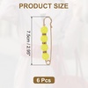 image:imageMECCANIXITY Pearl Brooch Pins Decorative Sweater Safety Pin BroochBright Yellow