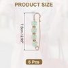 image:imageMECCANIXITY Pearl Brooch Pins Decorative Sweater Safety Pin BroochColor Green