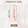 image:imageMECCANIXITY Pearl Brooch Pins Decorative Sweater Safety Pin BroochColor Pink