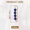 image:imageMECCANIXITY Pearl Brooch Pins Decorative Sweater Safety Pin BroochEraser Blue