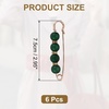image:imageMECCANIXITY Pearl Brooch Pins Decorative Sweater Safety Pin BroochEraser Green
