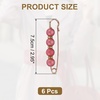 image:imageMECCANIXITY Pearl Brooch Pins Decorative Sweater Safety Pin BroochEraser Pink