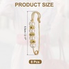 image:imageMECCANIXITY Pearl Brooch Pins Decorative Sweater Safety Pin BroochWhiteGold