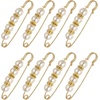 image:imageMECCANIXITY Pearl Brooch Pins Decorative Sweater Safety Pin BroochWhiteGold