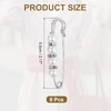 image:imageMECCANIXITY Pearl Brooch Pins Decorative Sweater Safety Pin BroochWhiteSilver