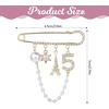 image:imageNumber 5 Lapel Brooches and Pins Designer Brooches for Women Vintage Gold Pins and Brooch Imitating Pearl Rhinestone Brooch Pin Fashion Lapel Pin for Wedding Banquet Jewelry GiftNumber 5