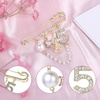 image:imageNumber 5 Lapel Brooches and Pins Designer Brooches for Women Vintage Gold Pins and Brooch Imitating Pearl Rhinestone Brooch Pin Fashion Lapel Pin for Wedding Banquet Jewelry GiftNumber 5
