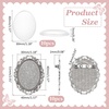 image:imagePH PandaHall 10 Sets Brooch Cabochon Vintage Oval Cabochon Bezel Antique Silver Photo Brooch Blank Bezel with Clear Glass Cabochon Dome Memorial Photo Pins for Jewelry Making DIY Findings 51x40 mm