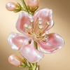 image:imagePeach Blossom Brooch for Women Pearl and Rhinestone Floral Lapel Pin Pink Enamel Flower Jewelry for Dresses Coats and Scarves Romantic Spring Summer Style Accessory for Parties and WeddingsPink