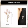 image:imagePeach Blossom Brooch for Women Pearl and Rhinestone Floral Lapel Pin Pink Enamel Flower Jewelry for Dresses Coats and Scarves Romantic Spring Summer Style Accessory for Parties and WeddingsPink2