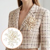 image:imagePearl Brooch for Women Large White Flower Blooming Brooch Pins Statement Pearls Floral Brooches Pins Decoration for Wedding Party Jewelry Accessories 1PC