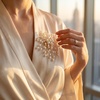 image:imagePearl Brooch for Women Large White Flower Blooming Brooch Pins Statement Pearls Floral Brooches Pins Decoration for Wedding Party Jewelry Accessories 1PC