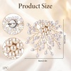 image:imagePearl Flower Brooch Pin Floral Flower Pearl Brooch Pins for Women Dress