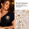 image:imagePearl Flower Brooch Pin Floral Flower Pearl Brooch Pins for Women Dress