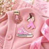 image:imagePink Ribbon Pin Breast Cancer Gifts for Women Girls Breast Cancer Awareness Lapel Pins Hope Love Fight Hope Official Ribbon Pins Breast Cancer Brooch3PcsA