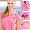 image:imagePink Ribbon Pin Breast Cancer Gifts for Women Girls Breast Cancer Awareness Lapel Pins Hope Love Fight Hope Official Ribbon Pins Breast Cancer Brooch4Pcs