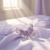 image:imagePurple Butterfly Brooches for WomenCrystal Brooches Pins Elegant Rhinestone Brooch Sweater Dress Shawl Accessories Birthday Party Christmas Wedding Winter Jewelry