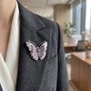 image:imagePurple Butterfly Brooches for WomenCrystal Brooches Pins Elegant Rhinestone Brooch Sweater Dress Shawl Accessories Birthday Party Christmas Wedding Winter Jewelry